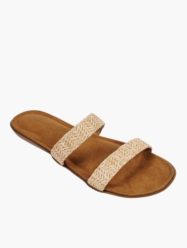 Journal Brown & Tan Woven Strap Sandals