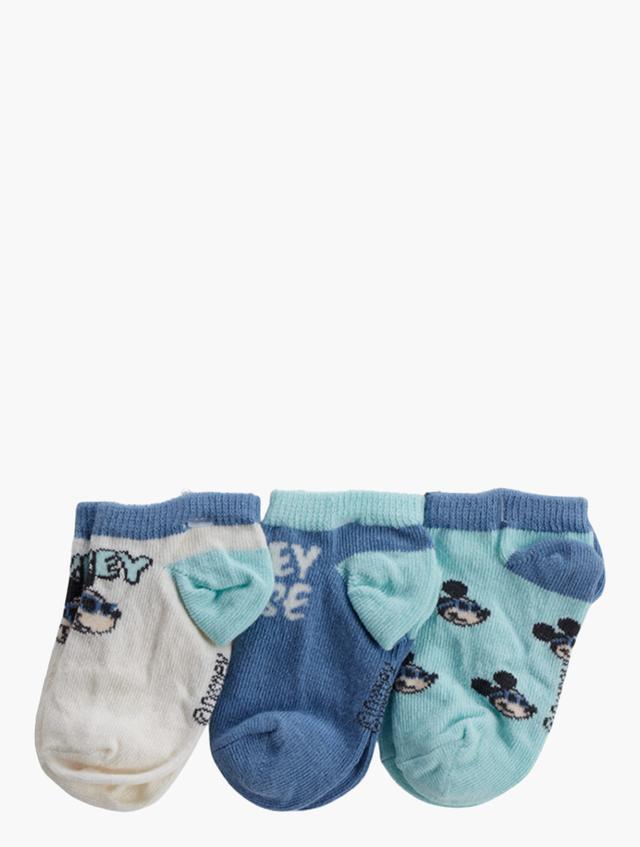 H&M Baby Boys Blue & Multi Graphic Print Socks 3-Pack
