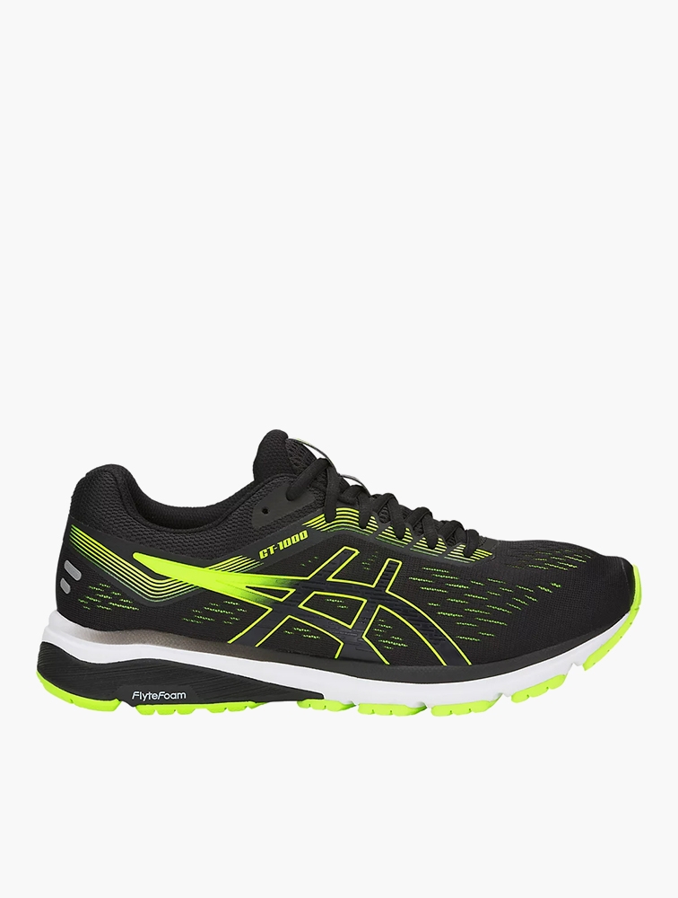 MyRunway Shop Asics Black Hazard Green GT-1000 Running Shoes