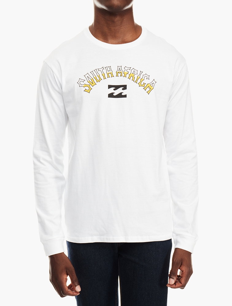 MyRunway Shop Billabong White South Africa Arch Long Sleeve Tee