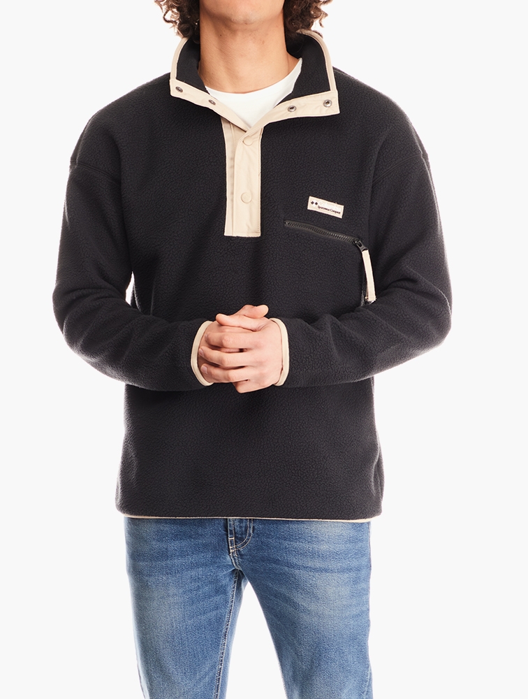 MyRunway Shop Columbia Black Helvetia Aztec Half Snap Fleece Top