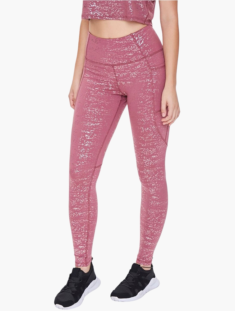 MyRunway Shop Forever 21 Purple Active Glitter Knit Leggings for