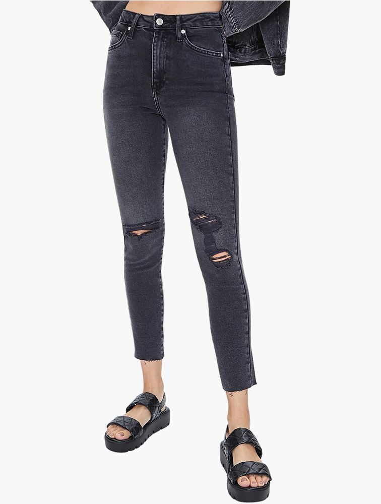 Depop Ripped Black Jeans Forever 21 Forever 21 Women's Faded Black