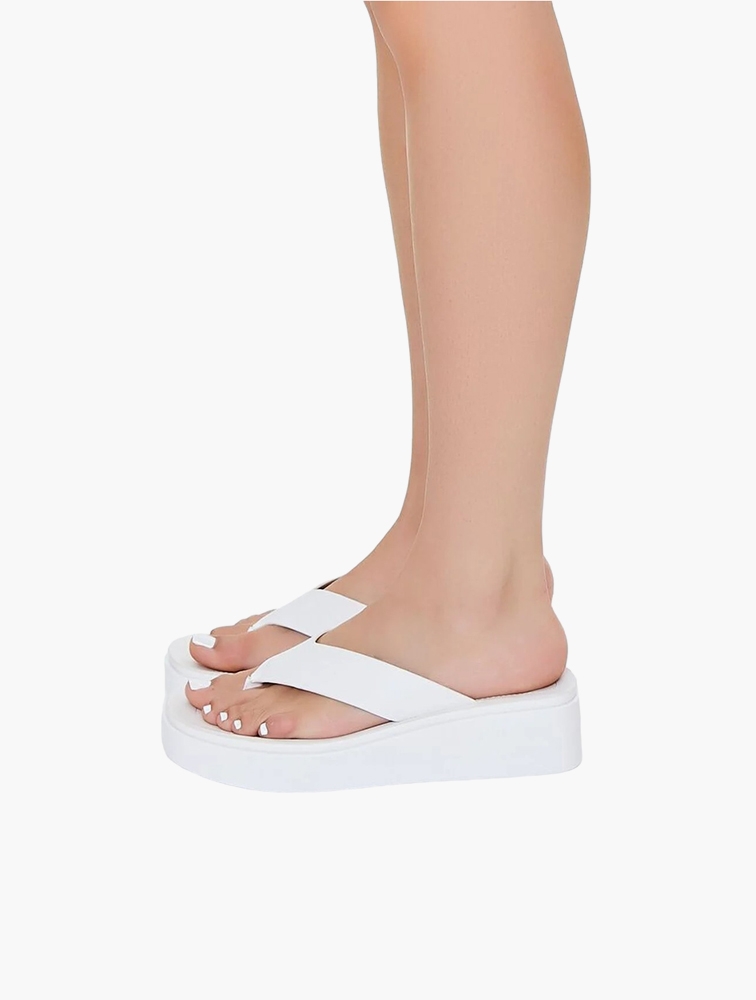 Slide Sandals White Platform Thong Sandals Rocket Dog White Slide