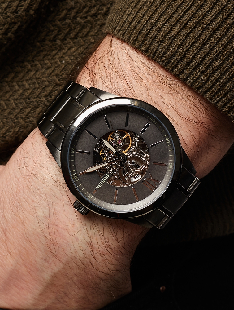 MyRunway Shop Fossil Gunmetal Flynn Watch for Men from MyRunway
