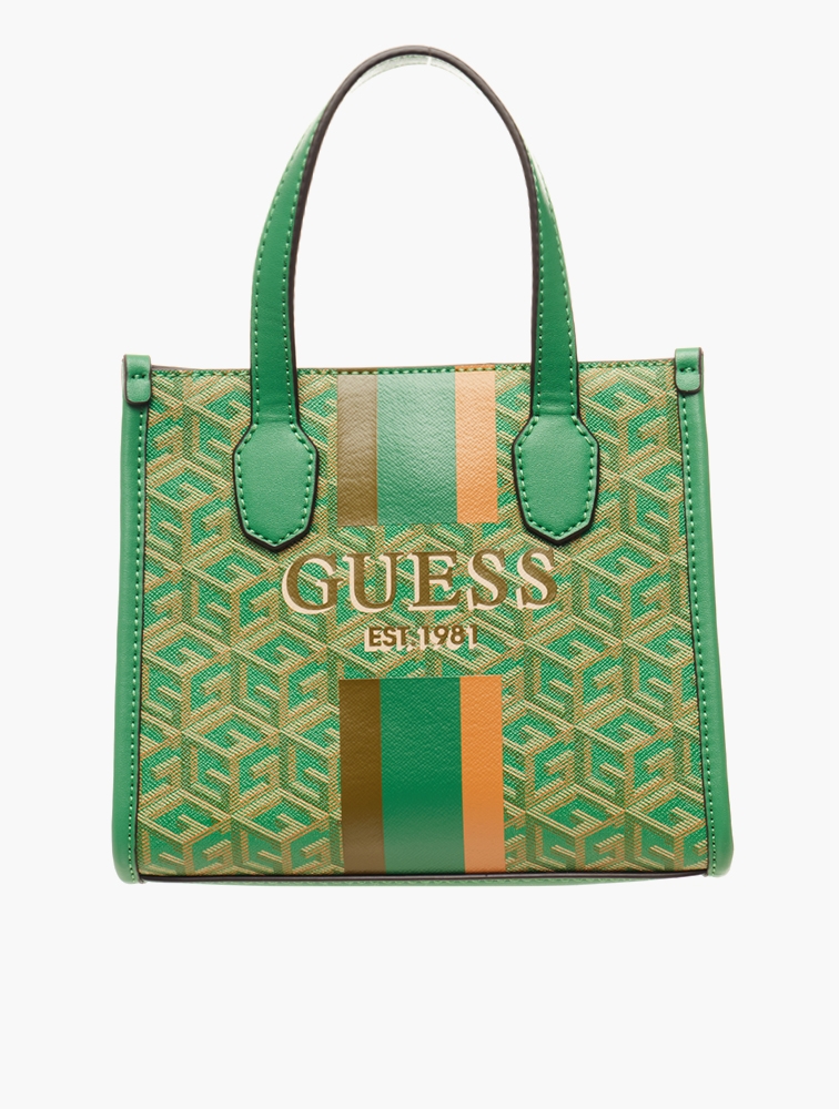 MyRunway Shop GUESS Green Silvana Compartment Mini Tote for