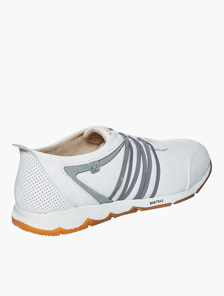 MyRunway Shop Hush Puppies White Grey Cesky Leather Slip On