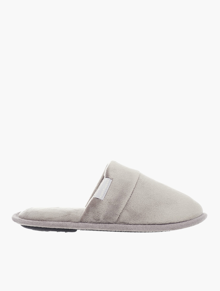 MyRunway Shop Hush Puppies Grey Microplush Trent Slippers for