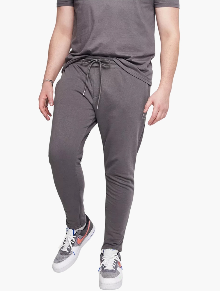 MyRunway  Shop Il Sarto Grey Tapered Fit Logo Joggers for Men from