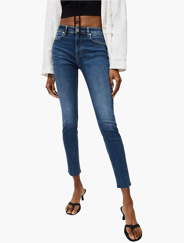 MyRunway Shop Mango Blue Denim Skinny Cropped Isa Jeans for