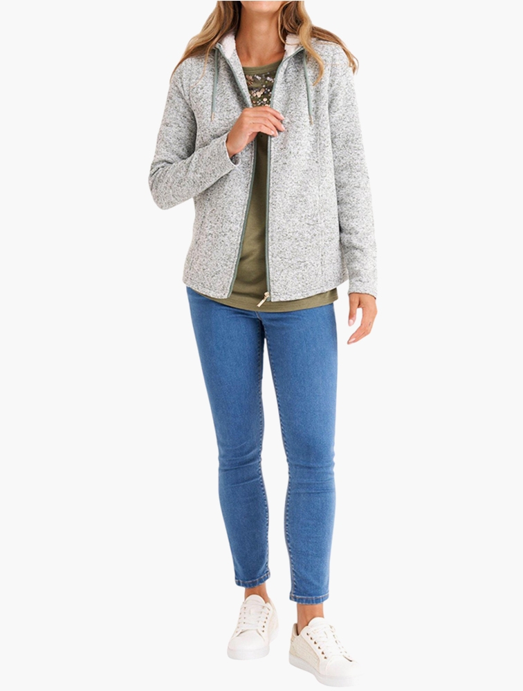 MyRunway Shop MILADYS Sage Zip Through Hoodie for Women from