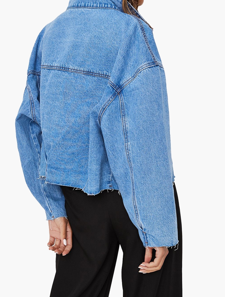 Denim Discount Hacked Denim Jacket Topshop MyRunway Shop