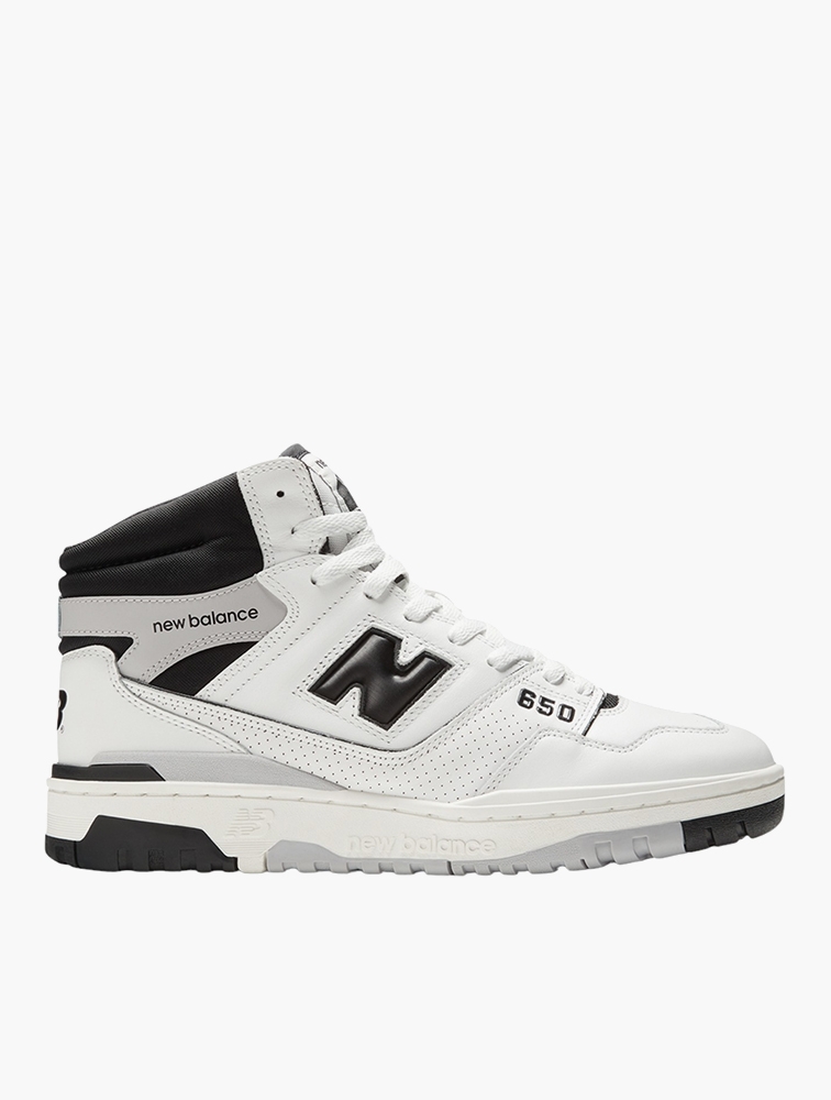 MyRunway Shop New Balance White Black 650R High-Top Sneakers
