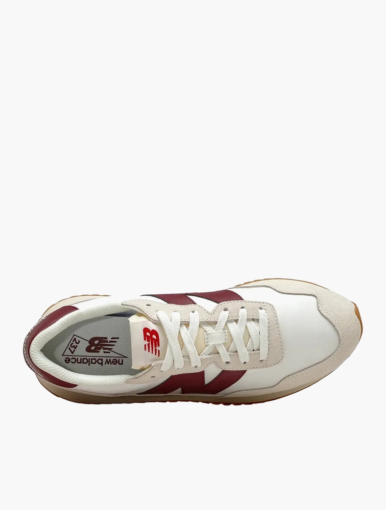 MyRunway Shop New Balance Beige Burgundy 237 Sneakers for Men