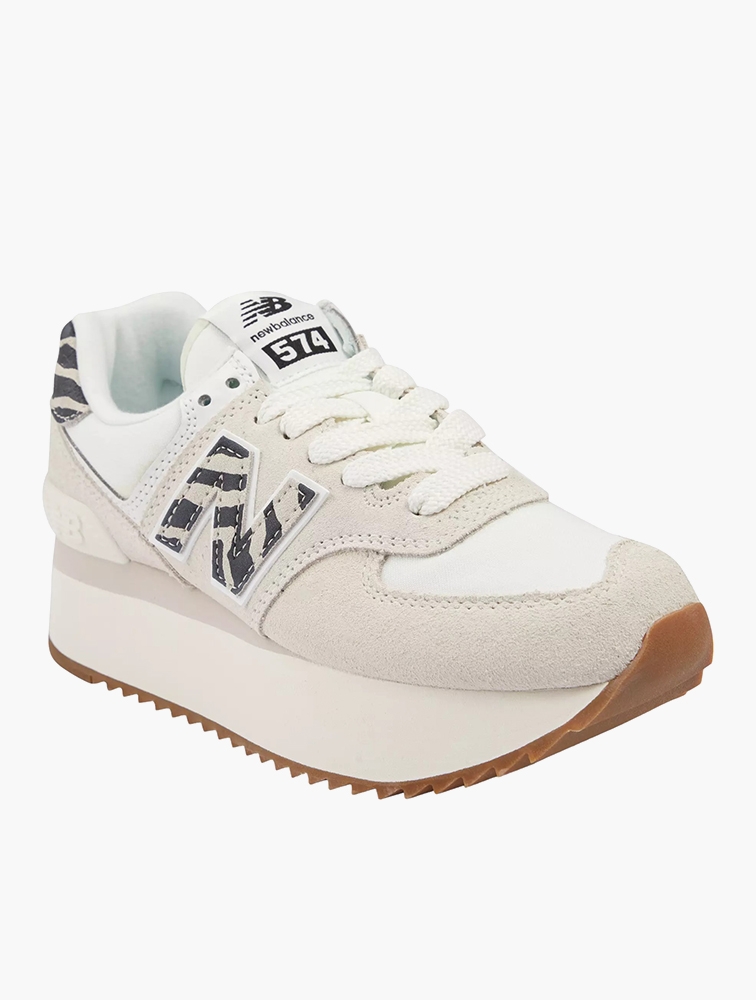 MyRunway Shop New Balance Animal Print 574 Platform Sneakers for