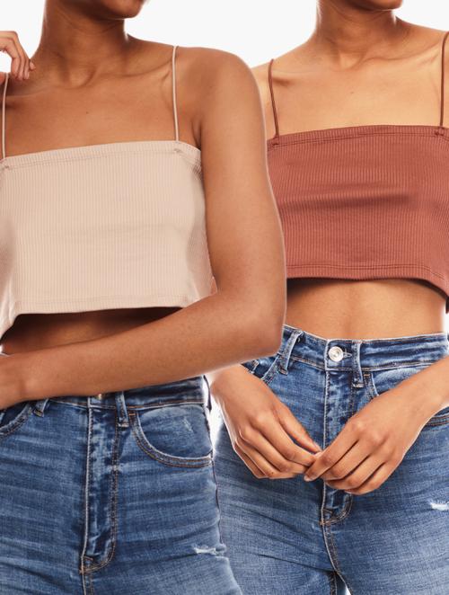 Check strapless top - PULL&BEAR