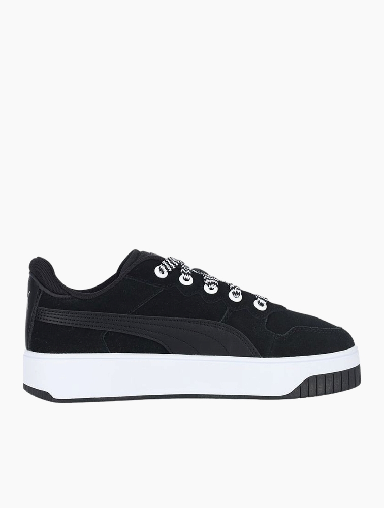 Puma Black Carina Suede Ladies Trainers Carina Womens Black