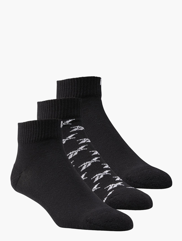 MyRunway Shop Reebok Black Classics Ankle Socks 3-Pack for Women