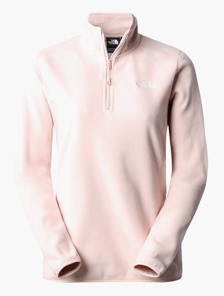 MyRunway Shop The North Face Pink Moss 100 Glacier 1/4 Zip