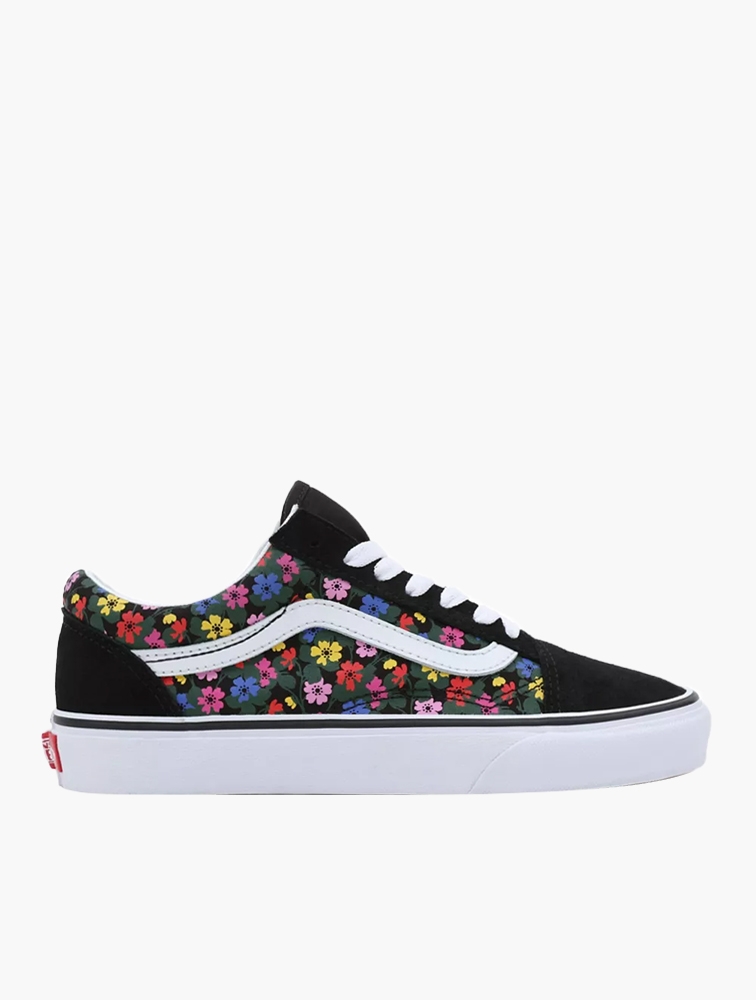 MyRunway Shop Vans Floral Black White Old Skool Sneakers for