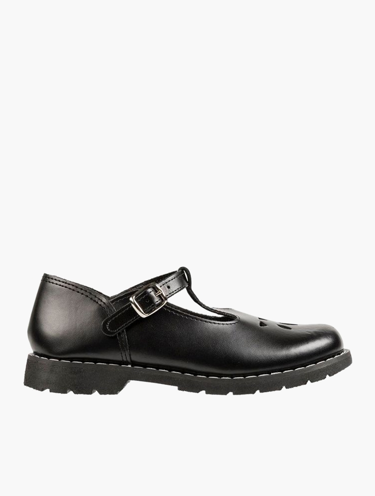 MyRunway Shop Woolworths Black Leather T-Bar School Shoes for