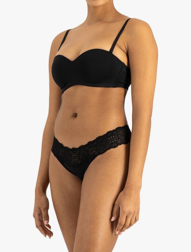pantyline MyRunway | Shop JT One Black Lace Trim No Visible Pantyline Brazilians for Women from MyRunway.co.za