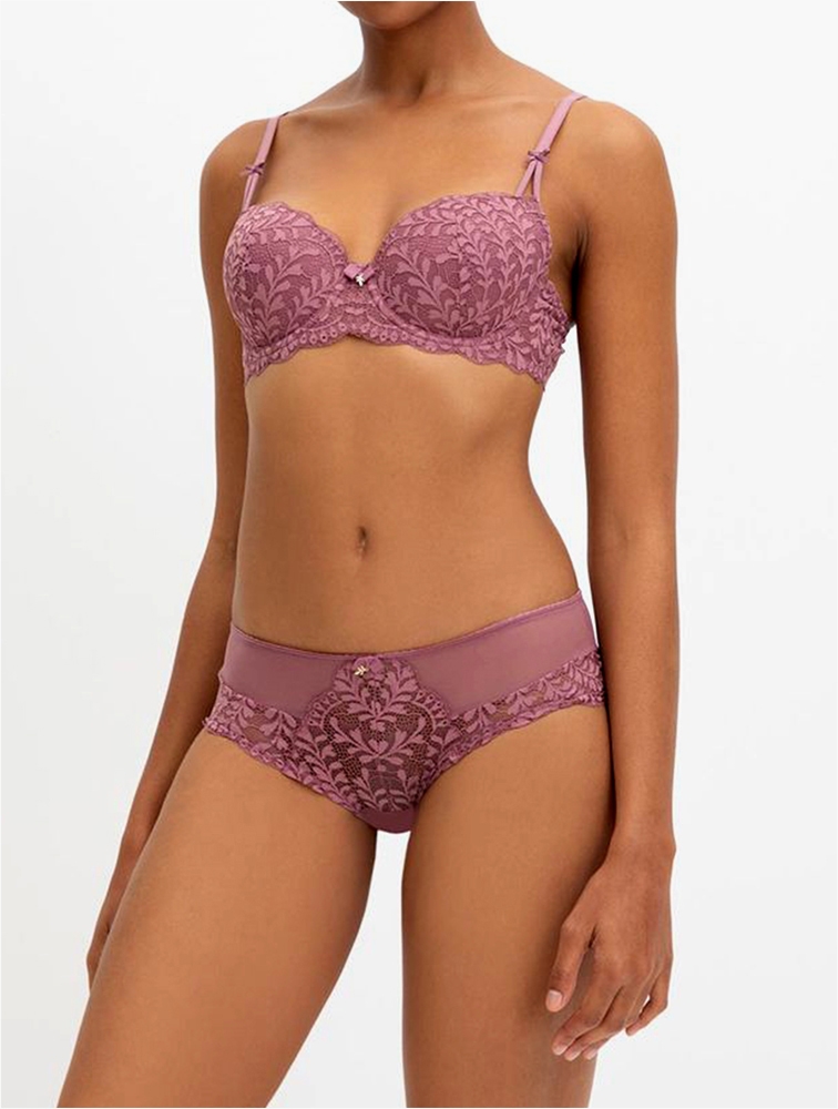 MyRunway  Shop Woolworths Mauve Floral Lace Padded Balconette Bras 2 Pack  for Women from