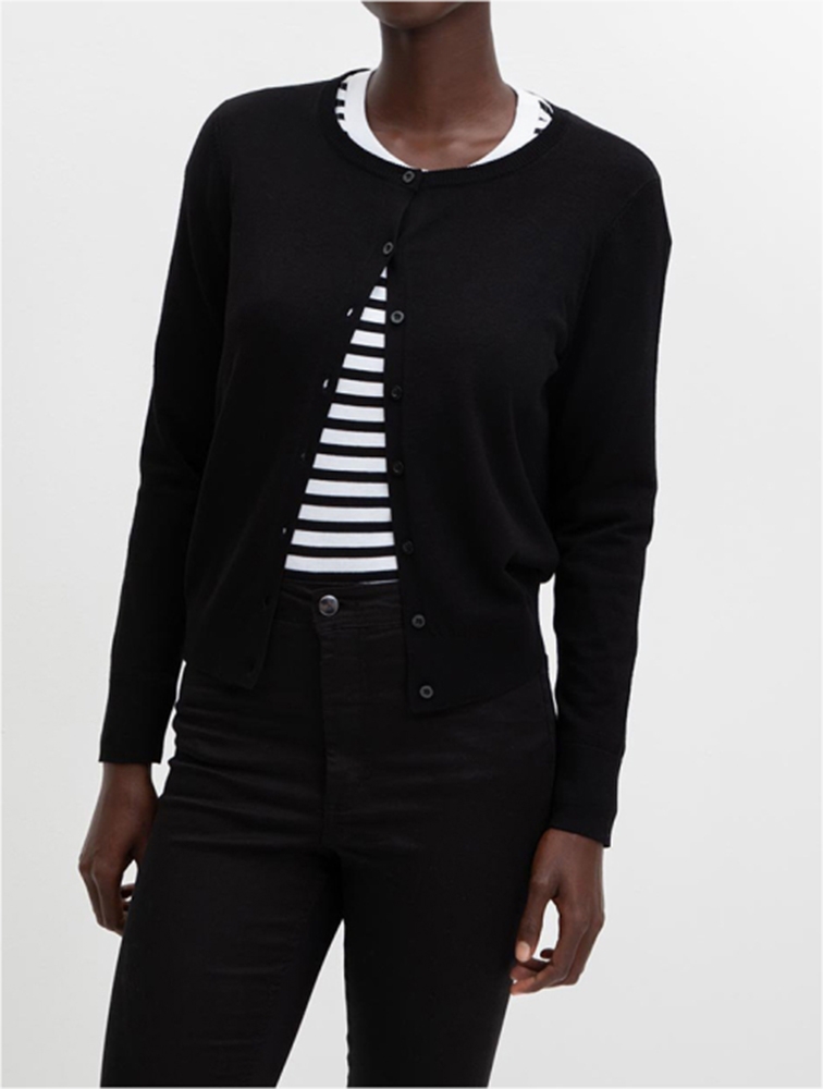 MyRunway Shop Woolworths Black Classic Viscose Blend Cardigan