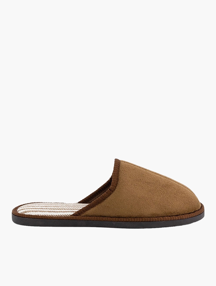 MyRunway Shop Woolworths Tan Faux Suede Mule Slippers for Men