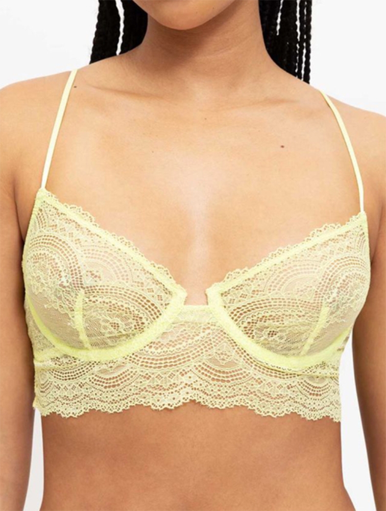 MyRunway  Shop JT One Lime Longline Lace Non Padded Underwire Bra for  Women from