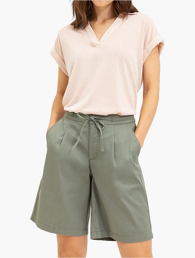 MyRunway Shop Woolworths Khaki Pleated Tie Front Cotton Chino