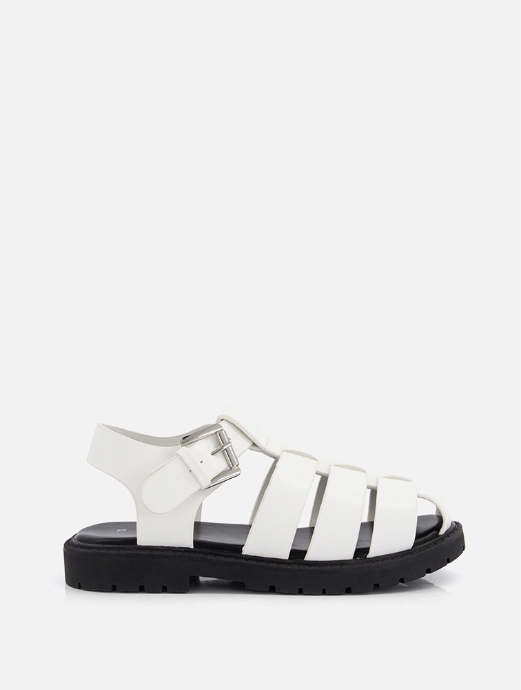 MyRunway Shop Woolworths White Fisherman Older Girl Sandals for