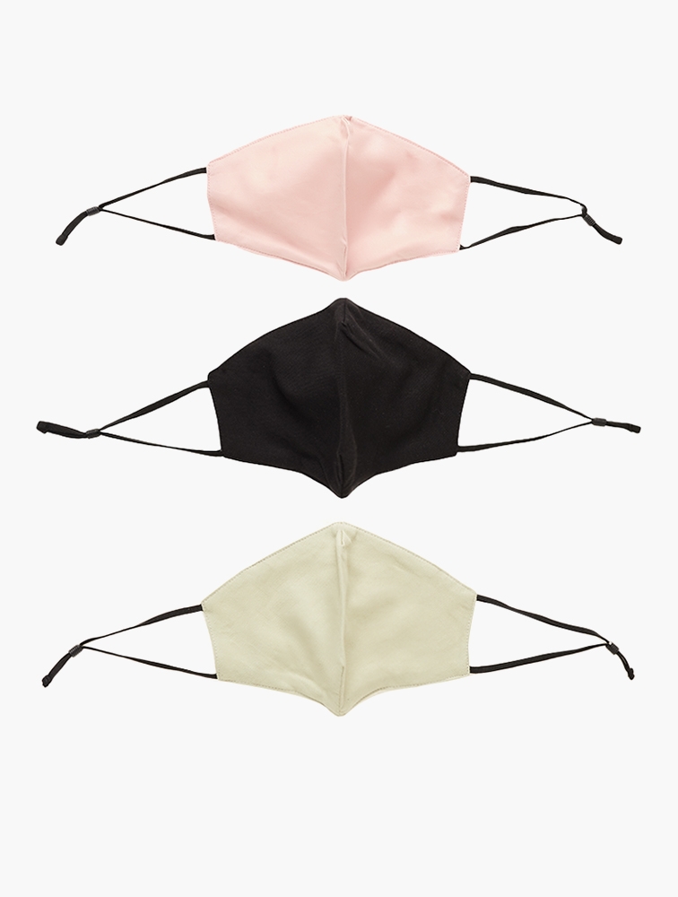 MyRunway | Shop ASOS Multi 3 Layer Construction Face Masks 3 Pack for ...