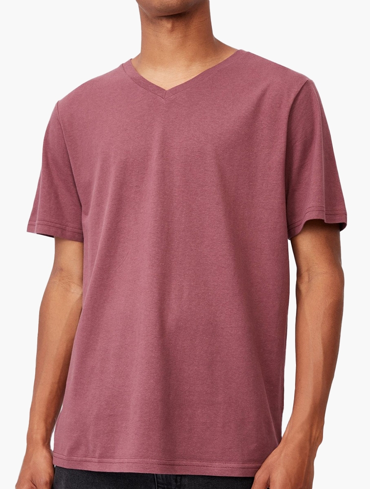 MyRunway | Shop Cotton On Essential vee neck t-shirt - aged wine for ...