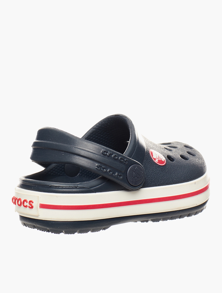 MyRunway | Shop Crocs Navy & Red Crocband Round Toe Clogs for Kids from ...