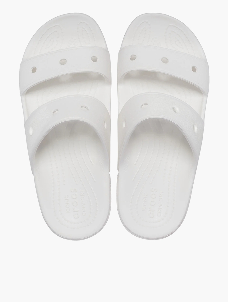MyRunway | Shop Crocs White Classic Crocs Sandals for Men from MyRunway ...