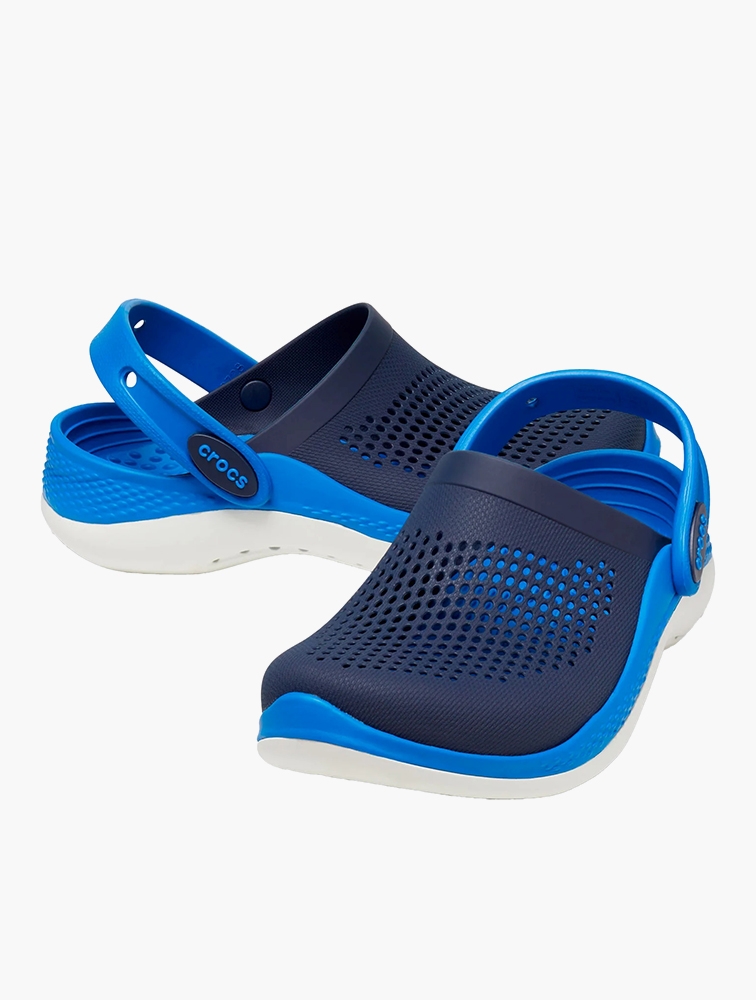 MyRunway | Shop Crocs Kids Navy Bright Cobalt Lite Ride 360 Clogs for ...