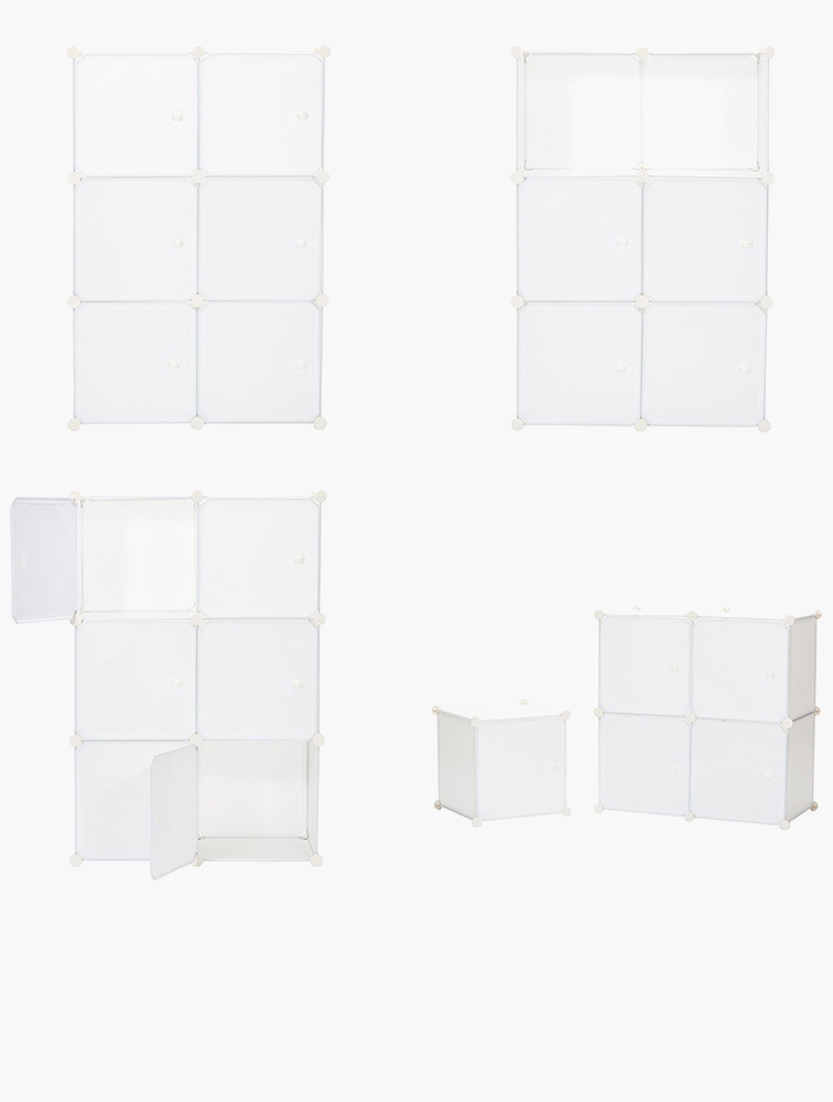 MyRunway | Shop Daily Home White Stackable Storage Cubes 6 Piece for ...