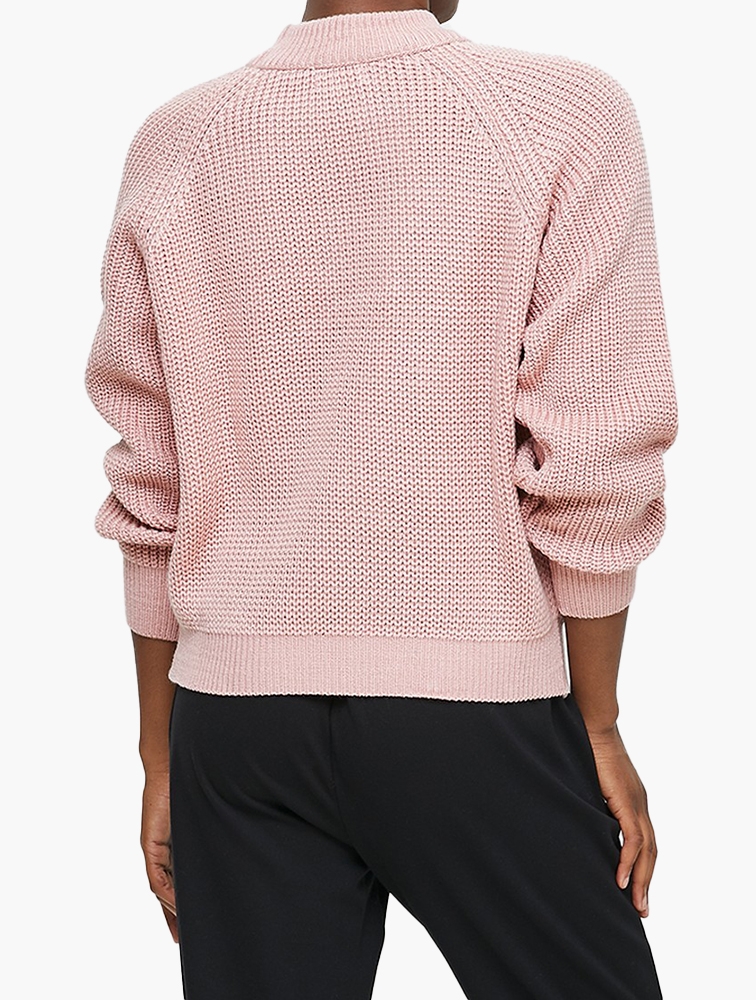 MyRunway | Shop edit Ribbed raglan jumper - dusty pink for Women from ...