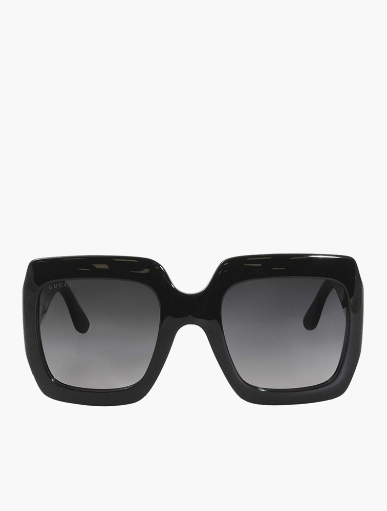 MyRunway | Shop Gucci Black Grey Gradient Squared Sunglasses for Women ...