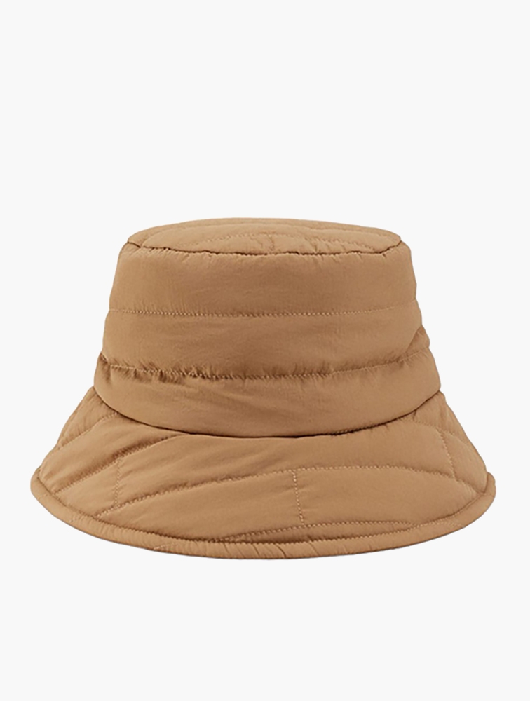 MyRunway | Shop Mango Brown Drawstring Bucket Hat for Women from ...