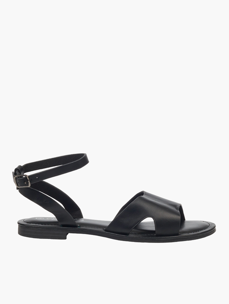 MyRunway | Shop Miss Black Black Siena 2 Faux Leather Sandals for Women ...