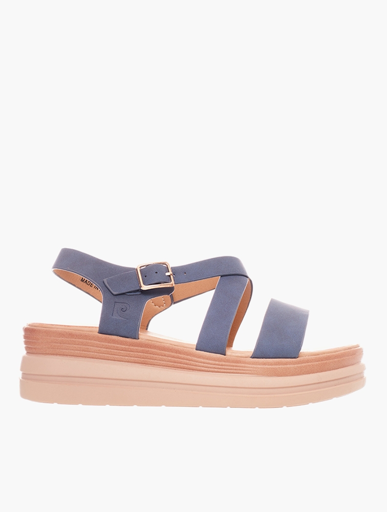 MyRunway | Shop Pierre Cardin Blue Multi Strap Sandals for Women from ...