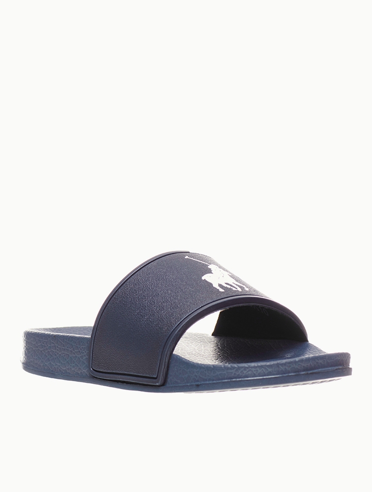MyRunway | Shop Polo Kids Blue Basic Pool Sandals for Kids from ...