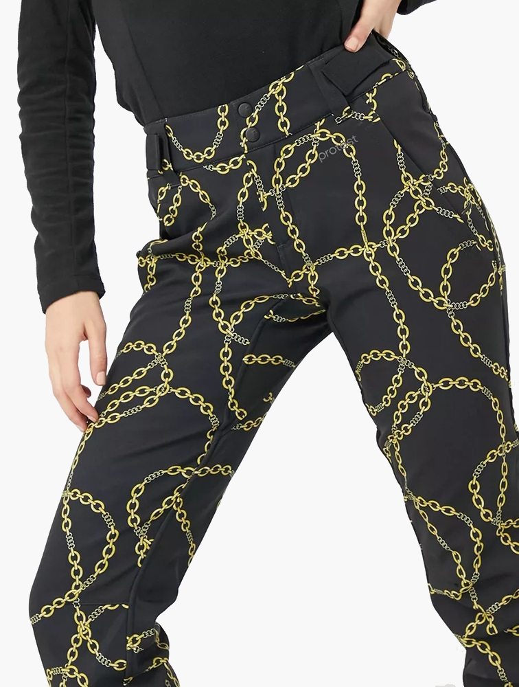 MyRunway | Shop Protest Black Chain Softshell Ski Pants for Women from ...
