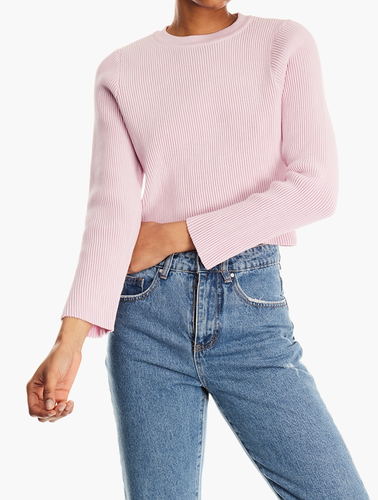 MyRunway | Shop Re_STYLD Pink Ribbed Top for Women from MyRunway.co.za