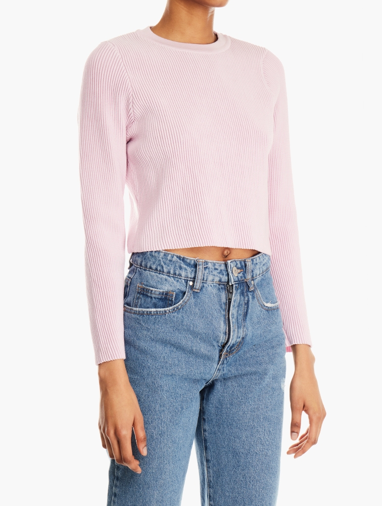 MyRunway | Shop Re_STYLD Pink Ribbed Top for Women from MyRunway.co.za