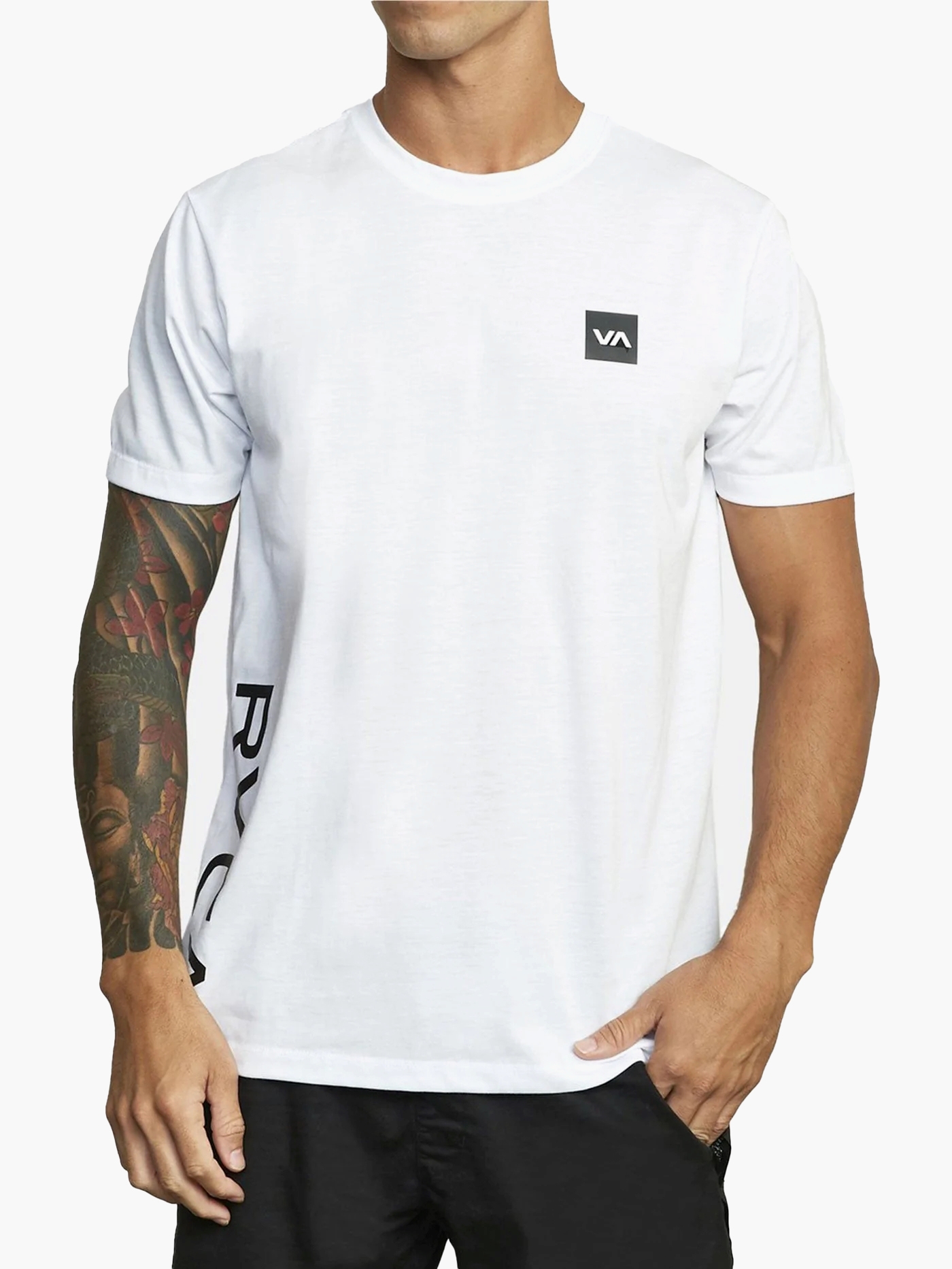 MyRunway | Shop RVCA White RVCA 2C Workout Shirt for Men from MyRunway ...