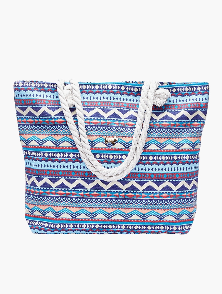 MyRunway | Shop Scotty Bags & Co. Blue & White Aztek Print The Maldives ...