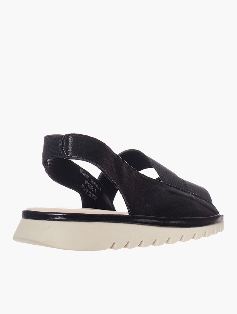 MyRunway | Shop Soft Style Black Metallic Soft Candra Slingback Sandals ...